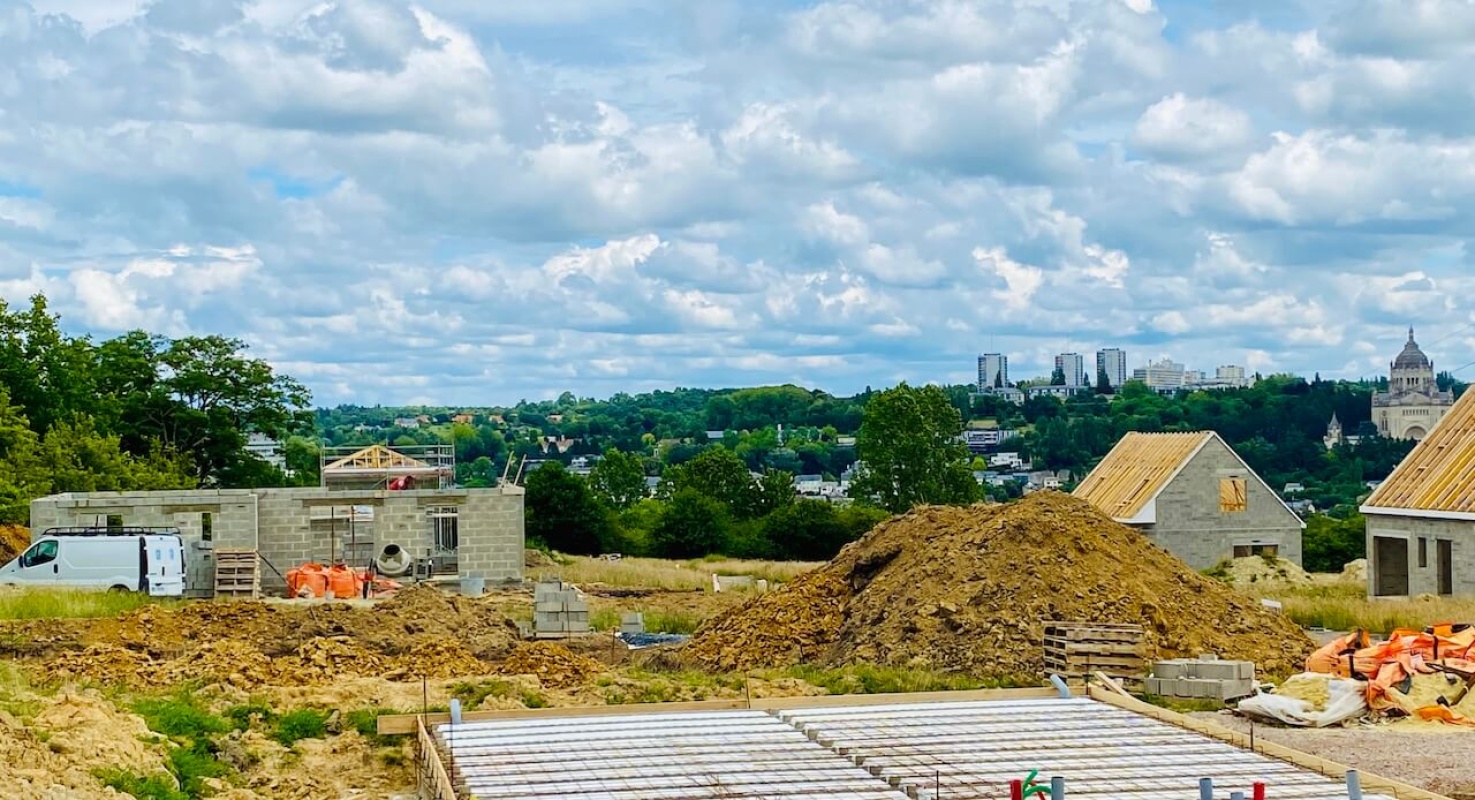 Construction maisons en cours