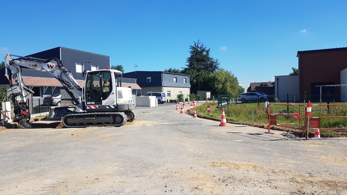 Travaux de finitions en cours