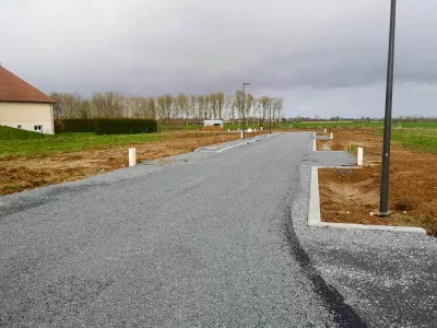 Voirie en cours d'achèvement