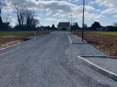 Voirie en cours d'achèvement