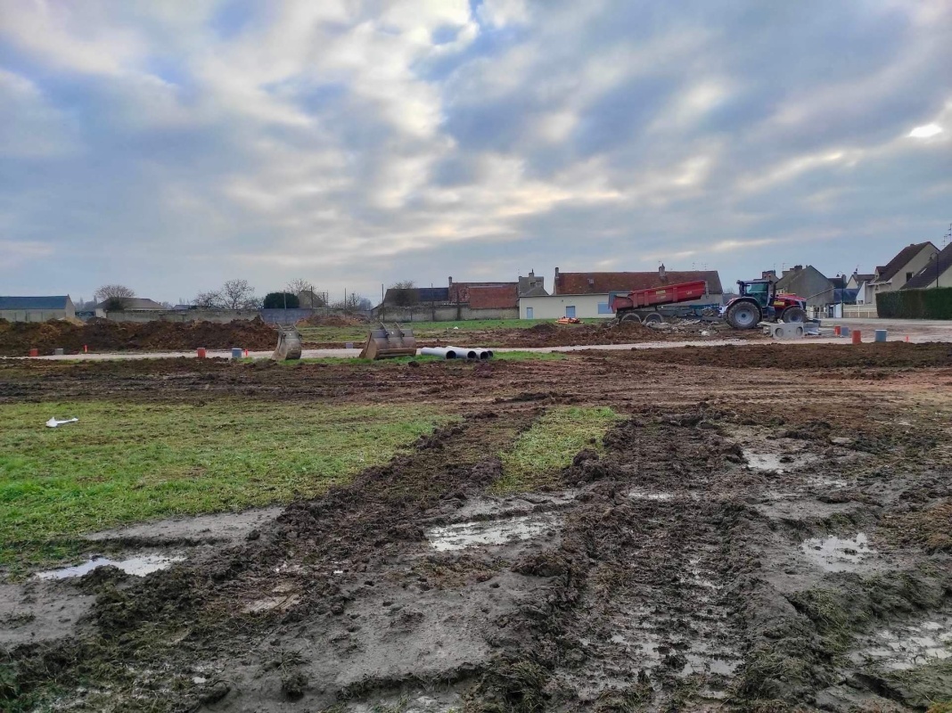 Travaux VRD en cours d'achèvement