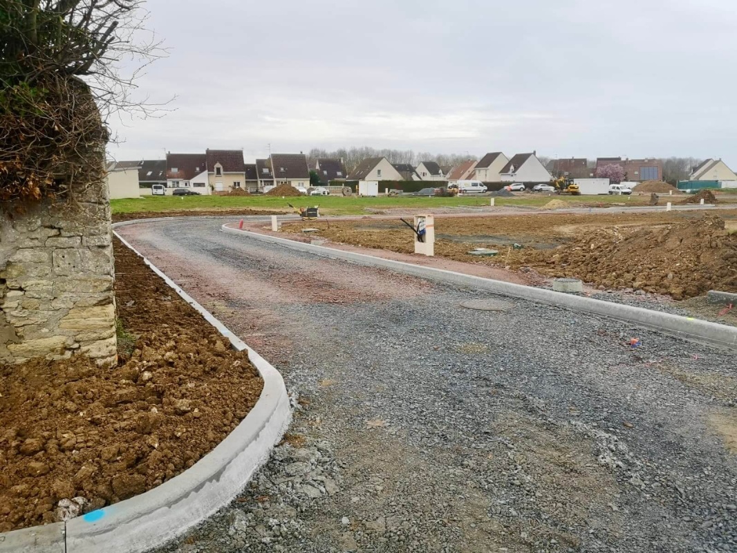 Travaux VRD en cours d'achèvement