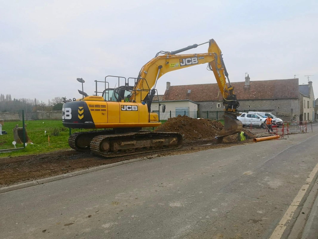 Travaux de voirie en cours d'achèvement