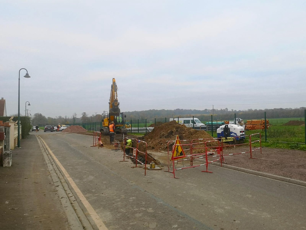 Travaux de voirie en cours d'achèvement