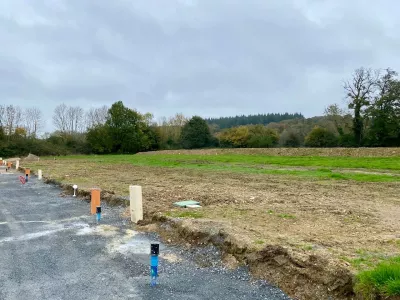 Travaux d'aménagement des réseaux en cours