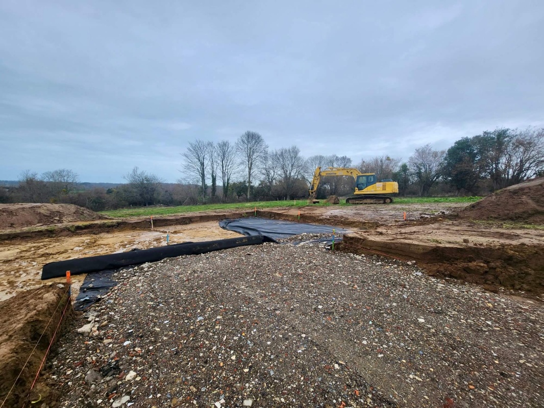 Couche de fondation voirie