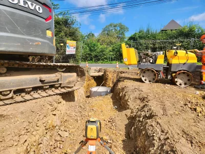 Démarrage travaux des réseaux EU et EP