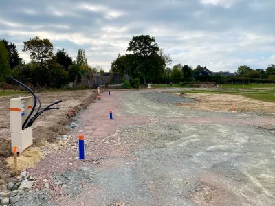 Achèvement des réseaux souples et travaux de voiries