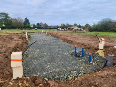 Travaux de voirie en cours