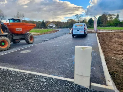 Préparation pose de l'enrobé