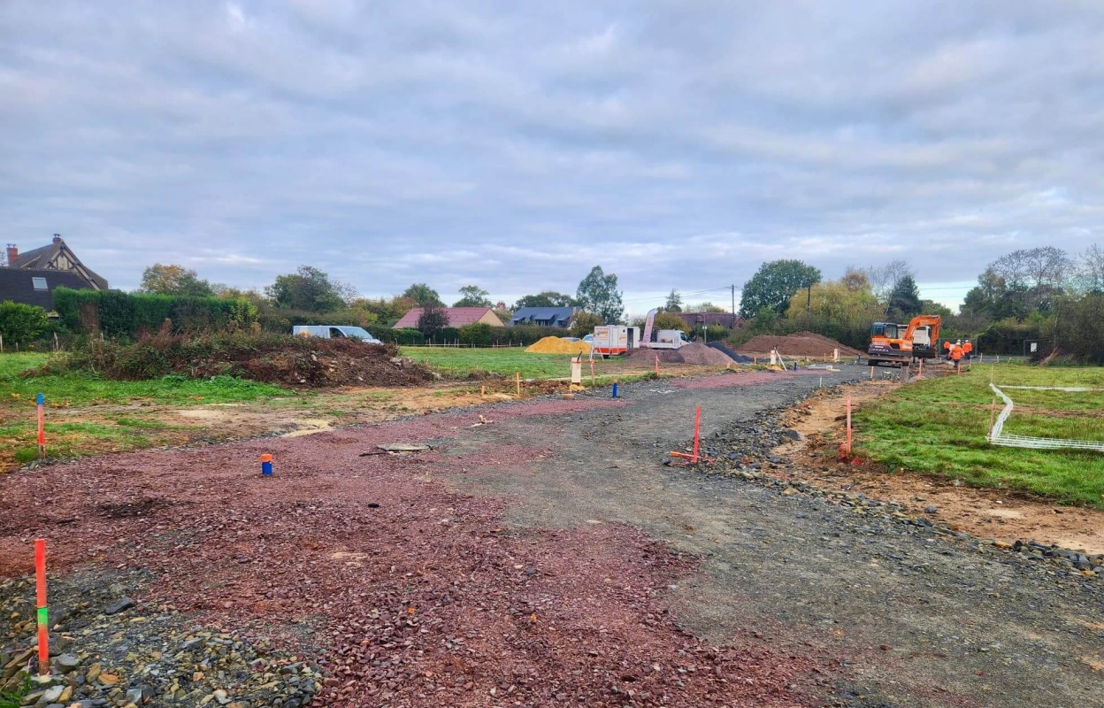 Travaux de voirie en cours