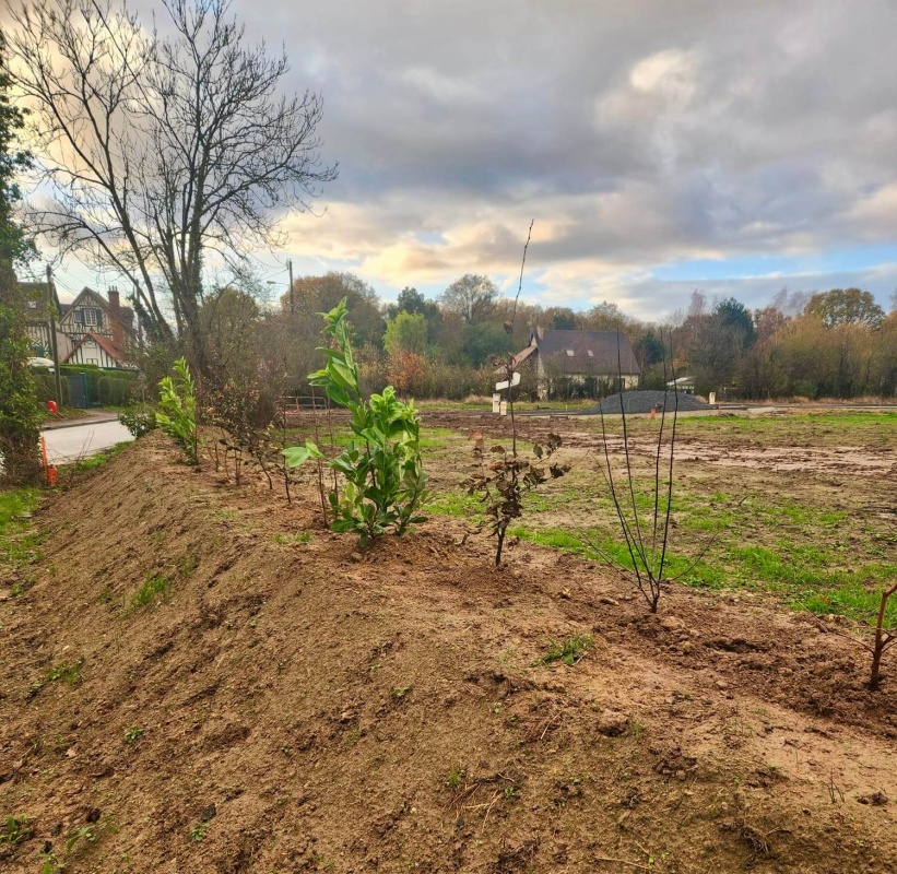 Travaux de voirie en cours de finition