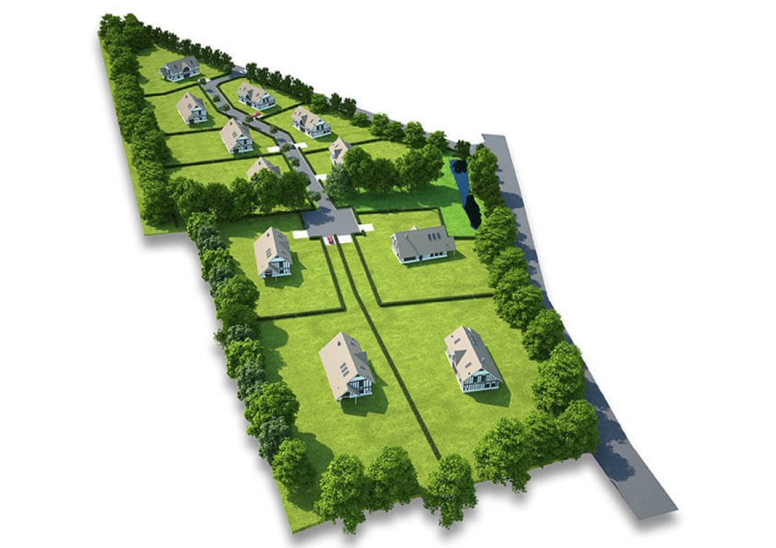 P - Vue 3D Ouest immobilier Grangues proche Cabourg- Terrain constructible Grangues -  zigzag-terrain.fr - terrain constructible Calvados - lotissement Grangues ? vente terrain a batir Grangues.jpg